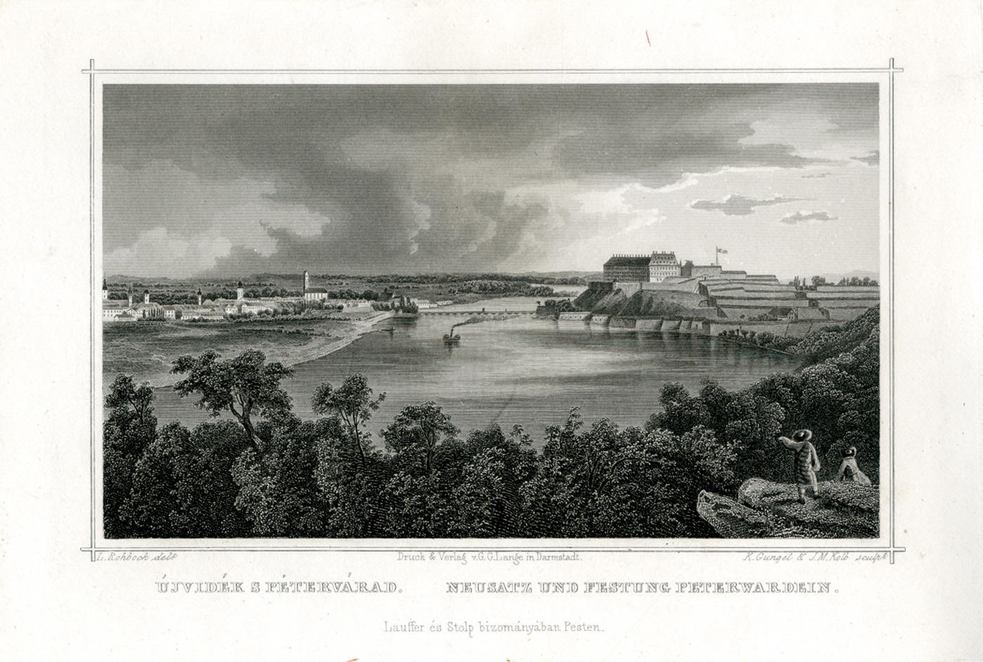 Novi Sad and Petrovaradin Fortress, a Mid-19th-Century Engraving, 1688–1918