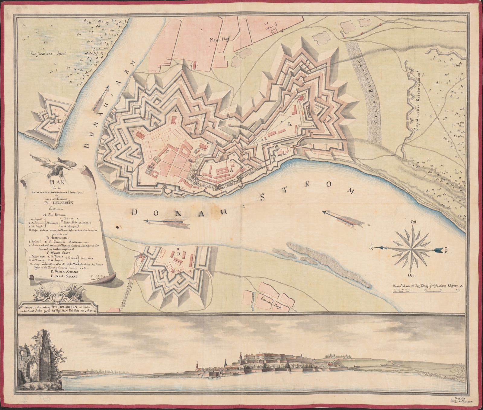 Инжењерски план тврђаве, Петроварадинска тврђава, 1760