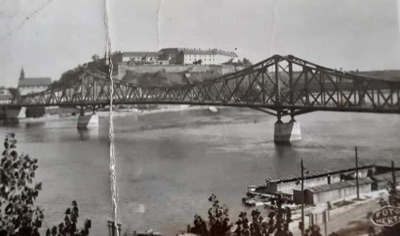 The Prince Tomislav bridge below the fortress, Novi Sad, 1928–1944