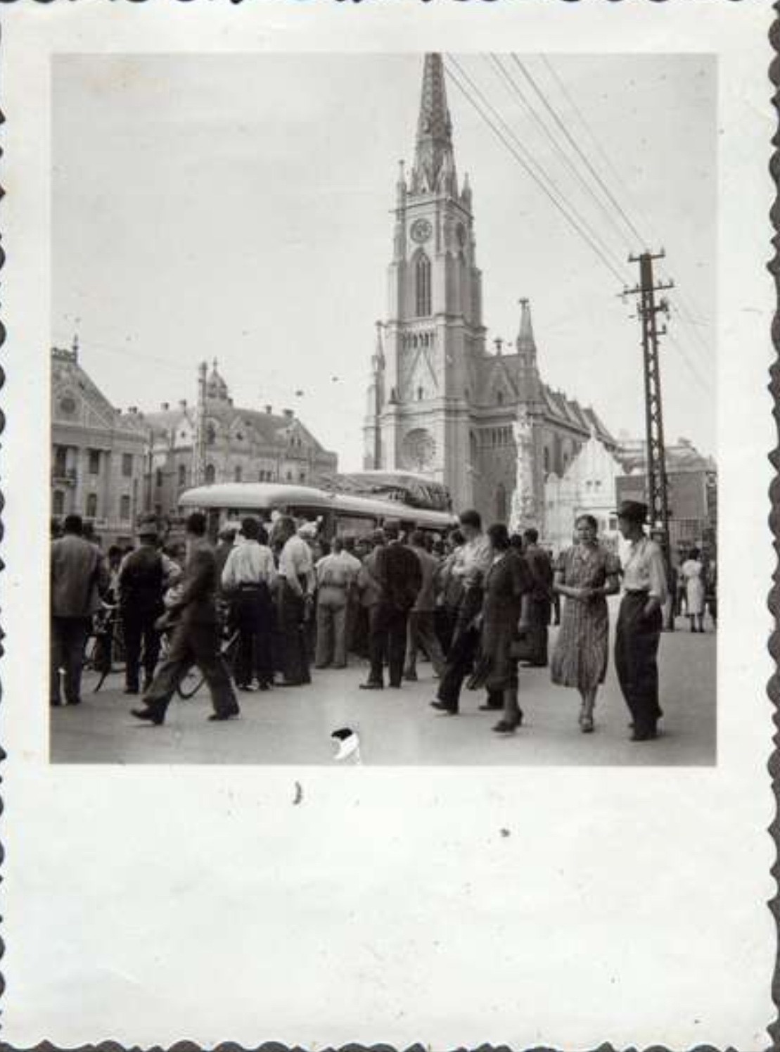 Our Bus on the Main Square, Novi Sad, 1939, Liberty Square