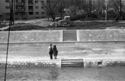 A Couple on the Half-Built Danube Quay, Novi Sad, 1965