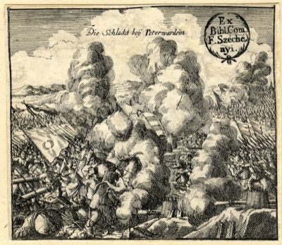 The Battle of Petrovaradin, from Count Ferenc Széchényi's Library, Vezirac, 1716–1918