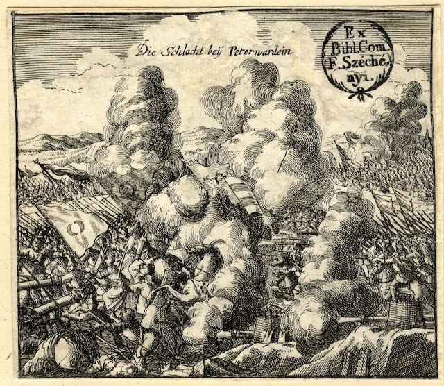 The Battle of Petrovaradin, from Count Ferenc Széchényi's Library, Vezirac, 1716–1918