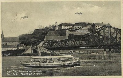 Fortress and the bridge, Petrovaradin Fortress, Novi Sad, 1930s