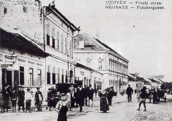 Futoška Street looking along the shopfronts, Futak Street, Novi Sad, about 1898–1911