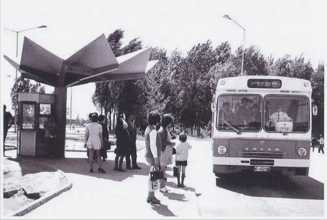 Der Wendekreis am Satelit-Markt, Neusatz, 1970er Jahre