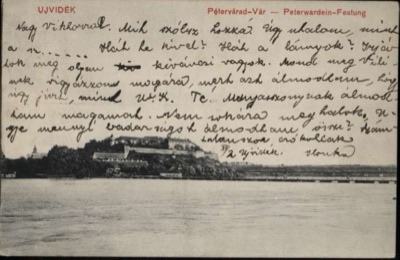 Petrovaradin Fortress and the Bridge, December 1913, Novi Sad