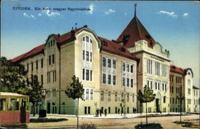 The Royal Catholic Hungarian Grammar School, an Open Tram Waiting, Teachers' School, Novi Sad, 1915–1919