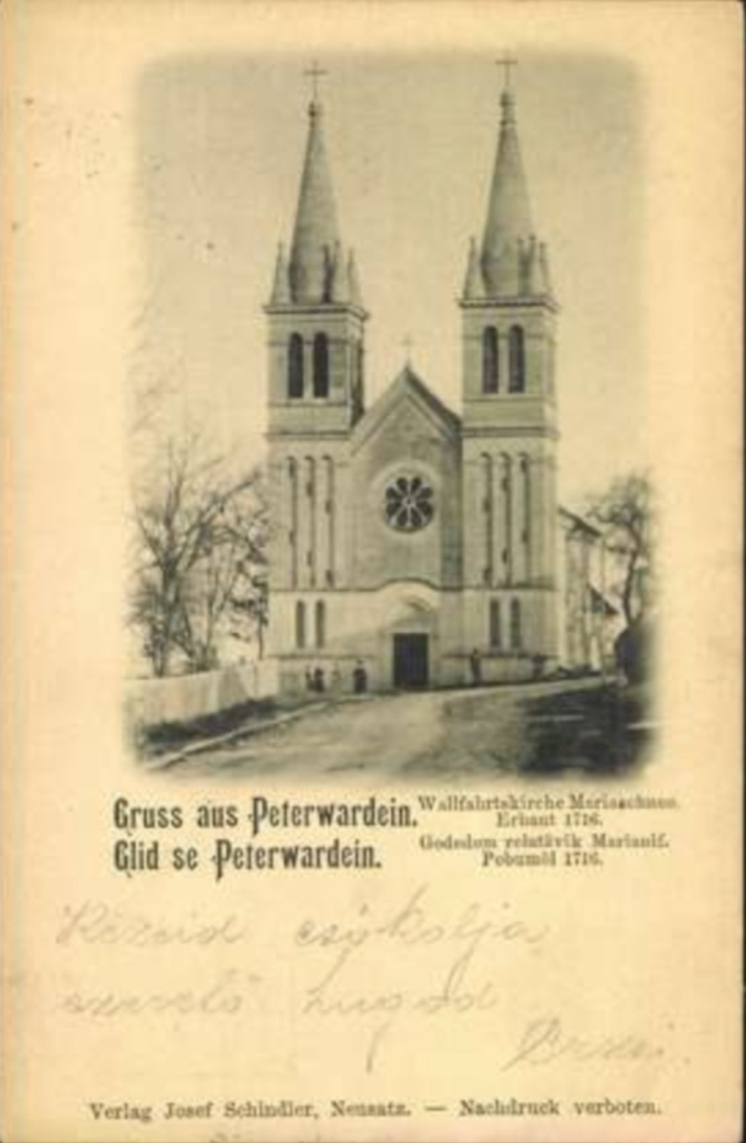 Greetings from Petrovaradin: the Church of Our Lady of the Snows, 1896–1918