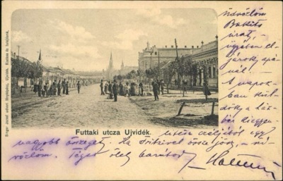 Futtaki Street's Tree-lined Promenade, Two Spires Beyond, Futak Street, Novi Sad, by September 1900
