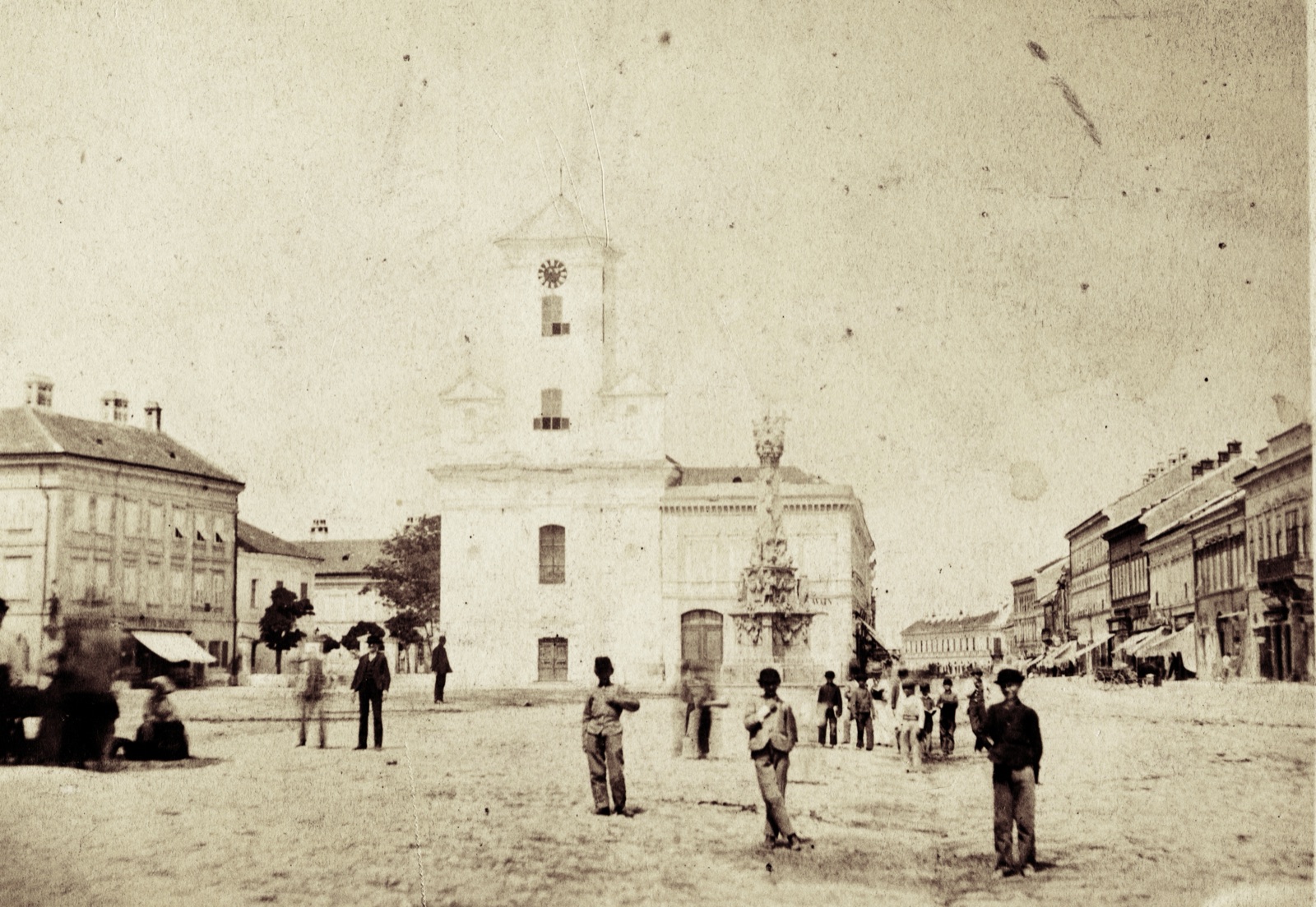 Liberty Square and Its Demolished Church, Before 1892, Old Parish Church, Novi Sad