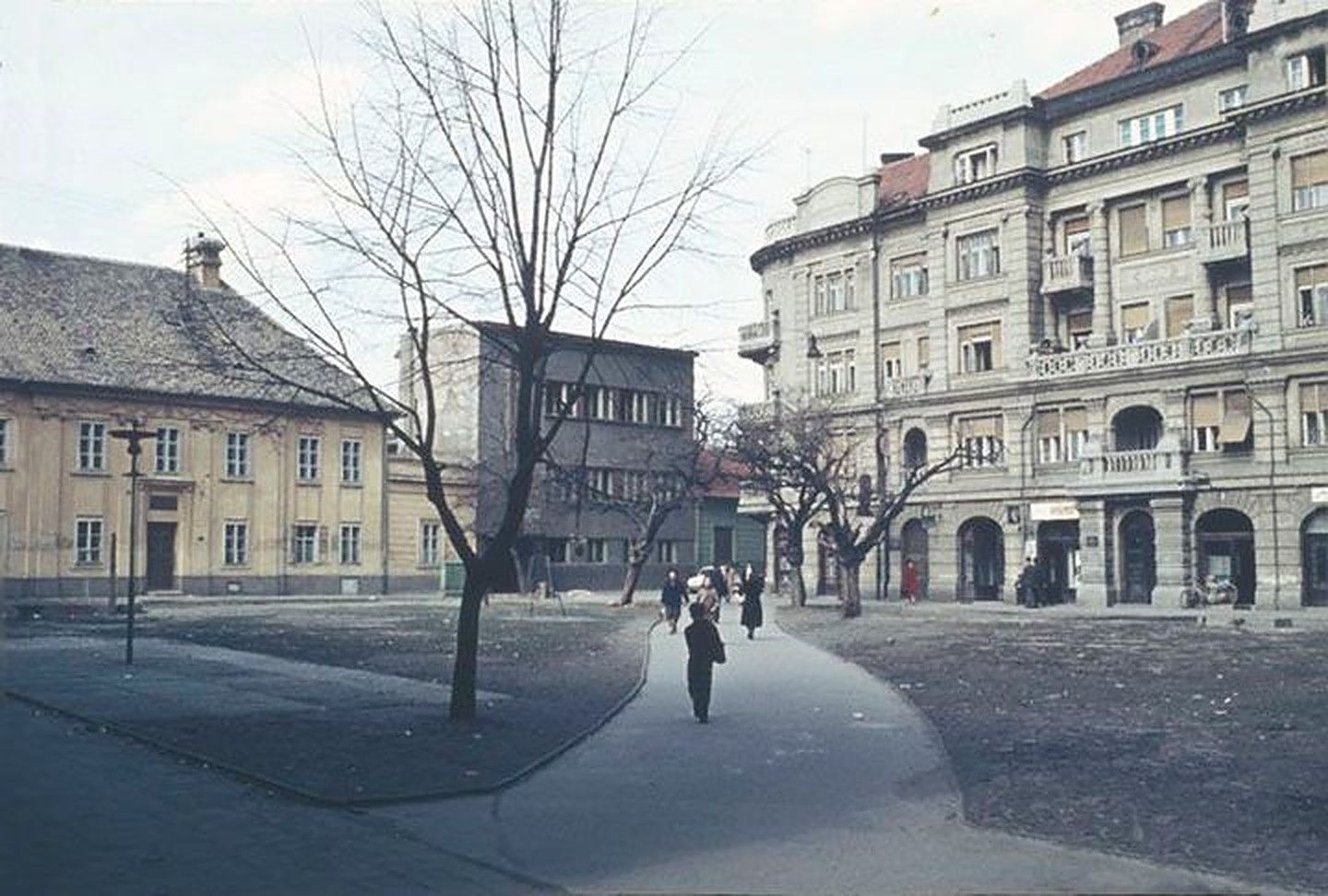 The Catholic courtyard, Catholic Churchyard, Novi Sad, 1964