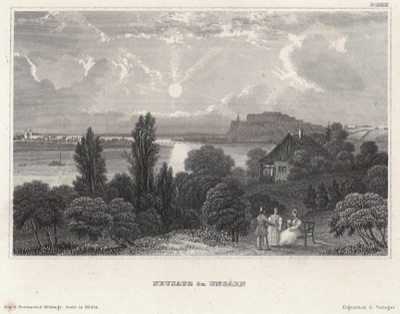 Neusatz in Hungary, from the Bibliographisches Institut, Petrovaradin, Novi Sad, 1850