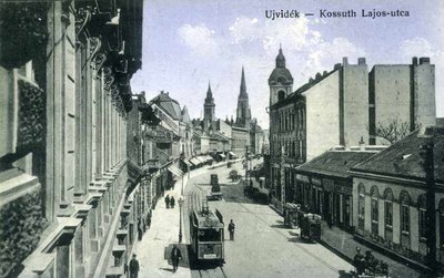 Looking down from a balcony, Zmaj Jovina Street, Novi Sad, 1911–1918