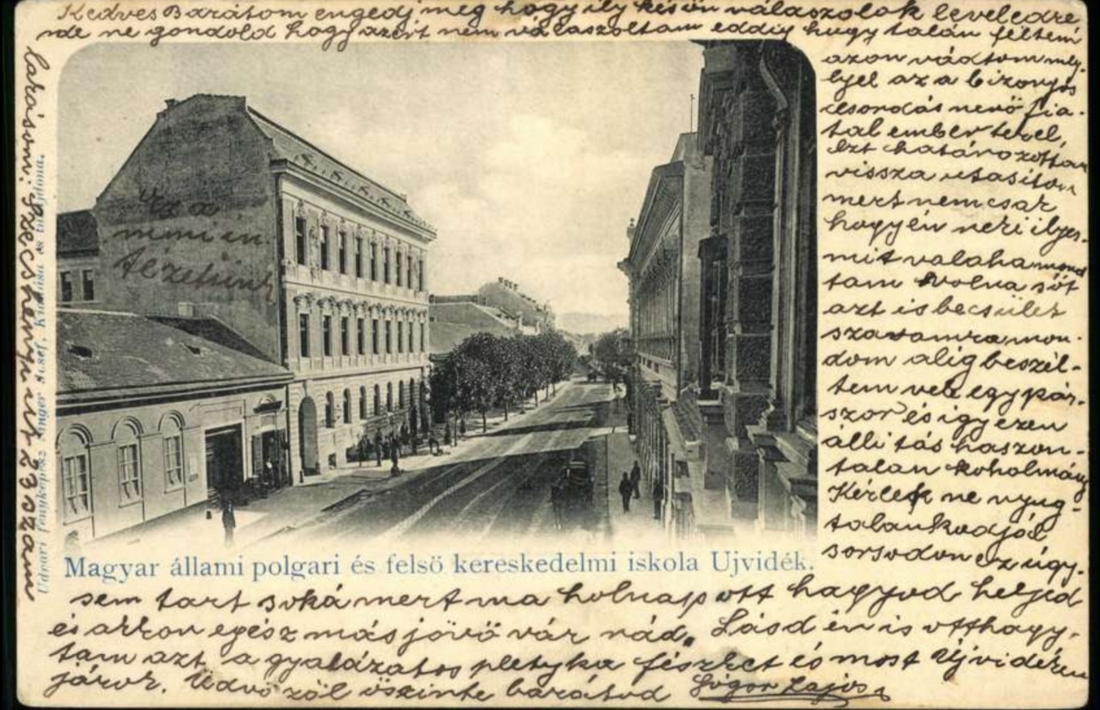Мађарска државна грађанска и виша трговачка школа, Господска улица, Нови Сад, 1896–1918