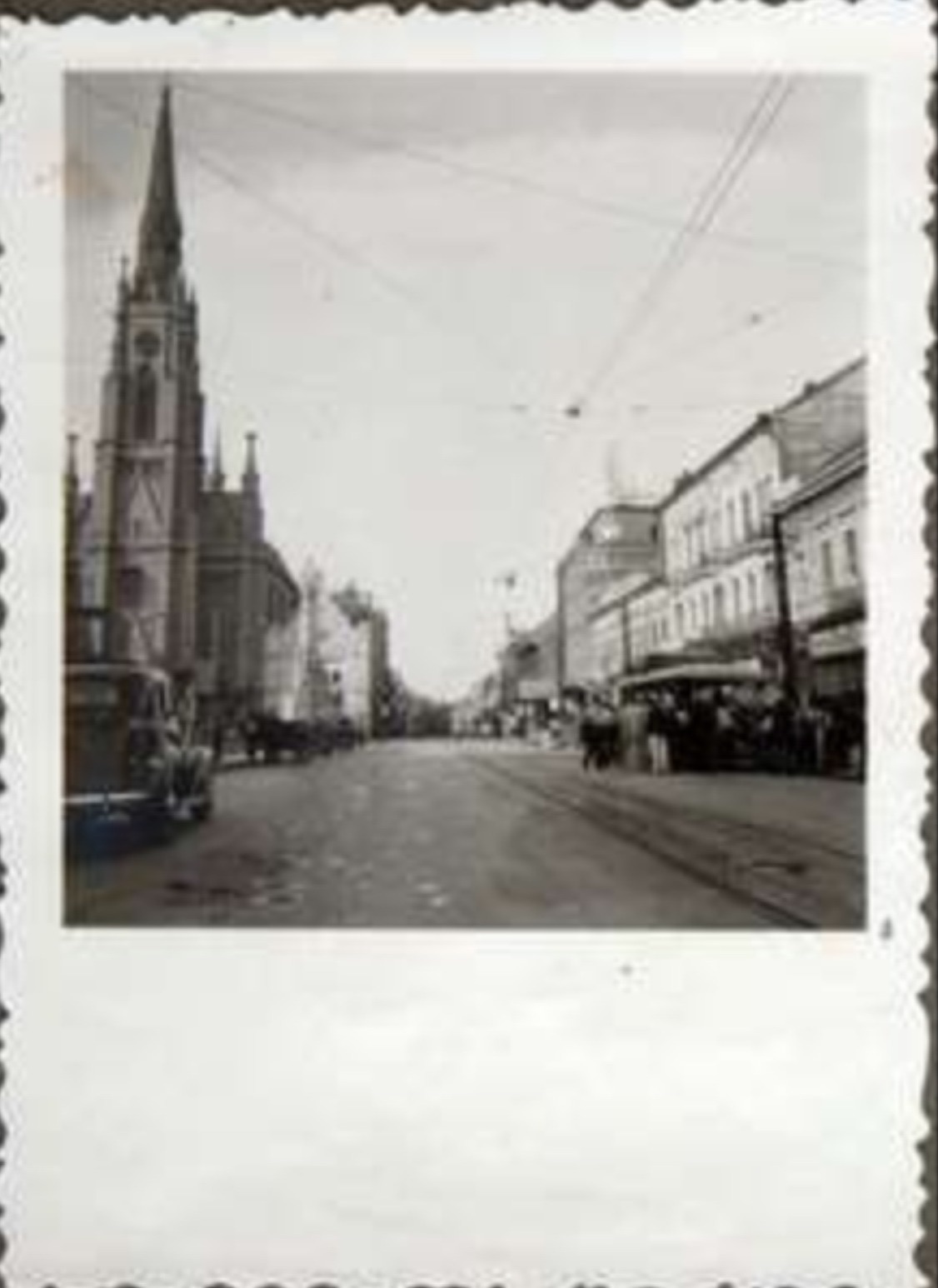 Der Hauptplatz in Richtung Kathedrale, Neusatz, 1939, Freiheitsplatz