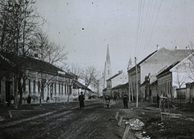 Rákóczi Ferenc Street, Now Theatre Square, Winter 1914, Jewish Street, Novi Sad