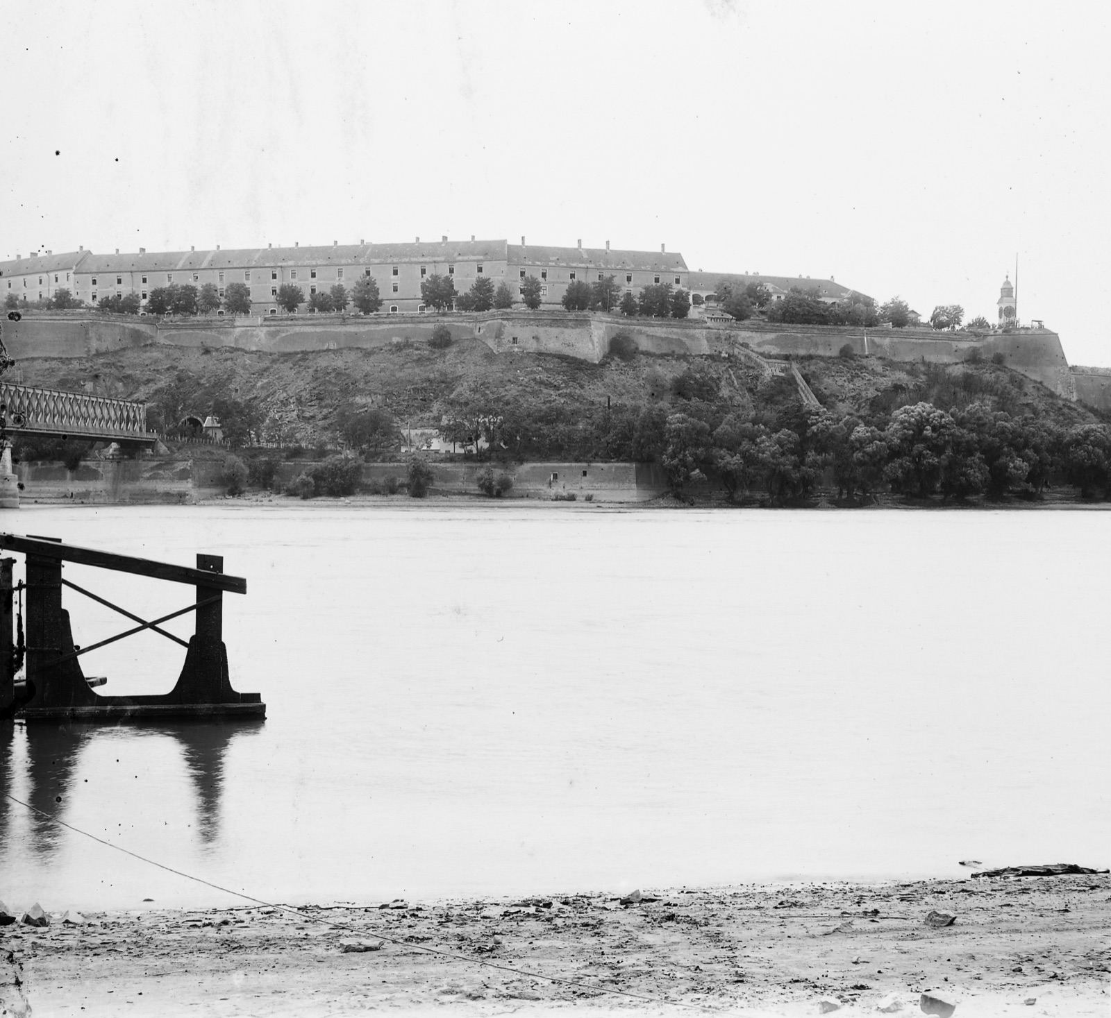 The Railway Bridge and Petrovaradin Fortress, Intact, 1904