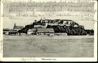 Petrovaradin Fortress, with a Long Handwritten Letter, 1942, Novi Sad