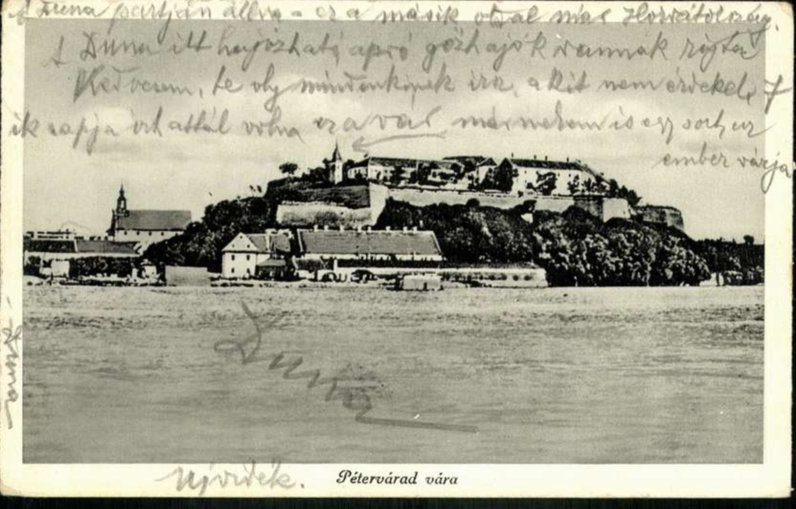Petrovaradin Fortress, with a Long Handwritten Letter, 1942, Novi Sad