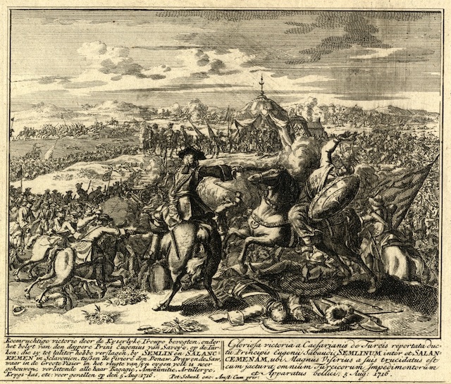 The Battle of Petrovaradin, 5 August 1716, by Peter Schenk the Younger, Vezirac
