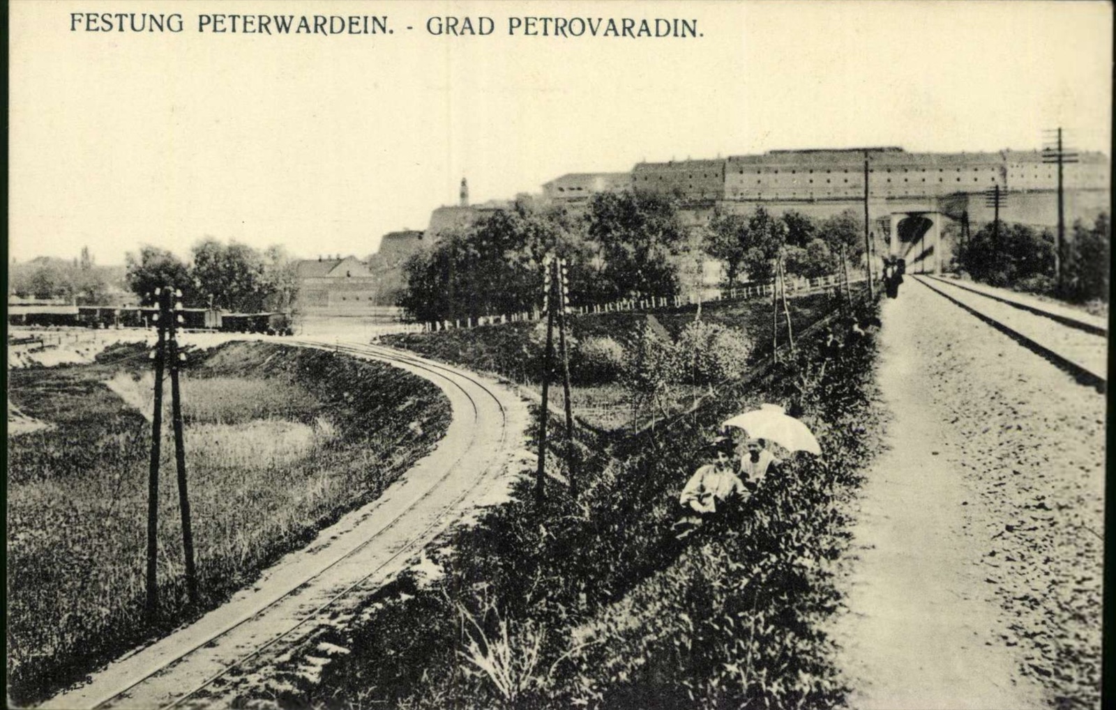 The railway line below Petrovaradin fortress, The Petrovaradin Tunnel, 1896–1918
