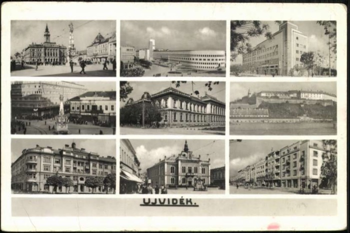 Nine Views: Town Hall, a Colonnaded Building and the Fortress, Novi Sad, by August 1943