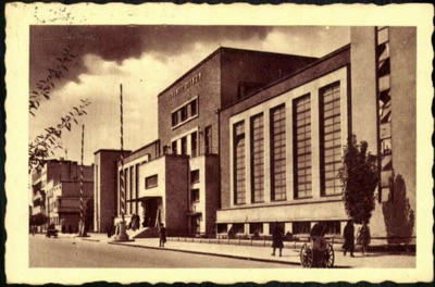 An Art Deco Building, a Horse Cart and Bicycle Below, Novi Sad, The Sokol Hall, 1919–1941