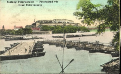 Rowboats and Barges at the Pontoon Bridge, Petrovaradin, Petrovaradin Fortress, 1896–1918
