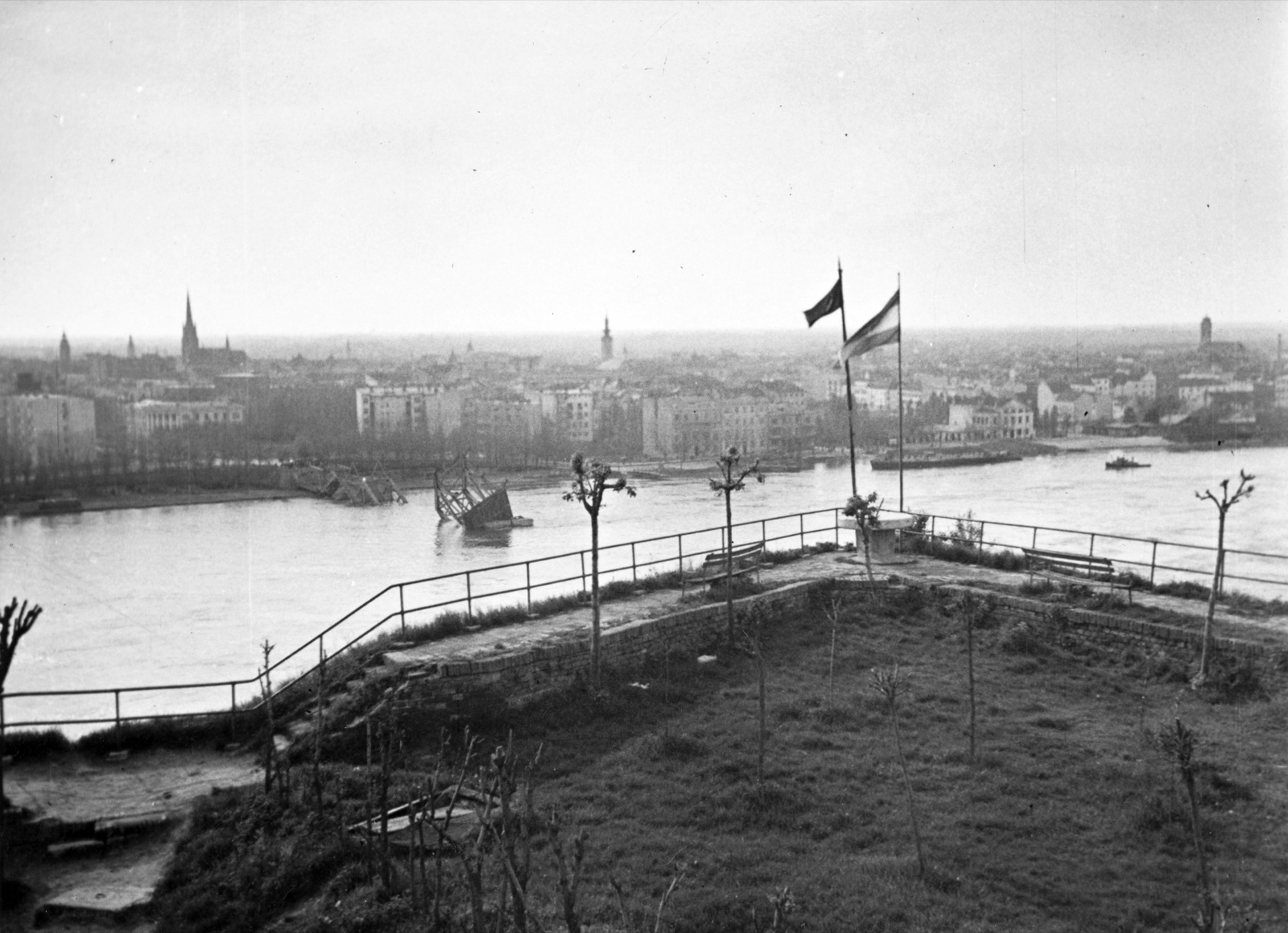 Novi Sad's Skyline From the Petrovaradin Overlook, 1941, Petrovaradin Fortress