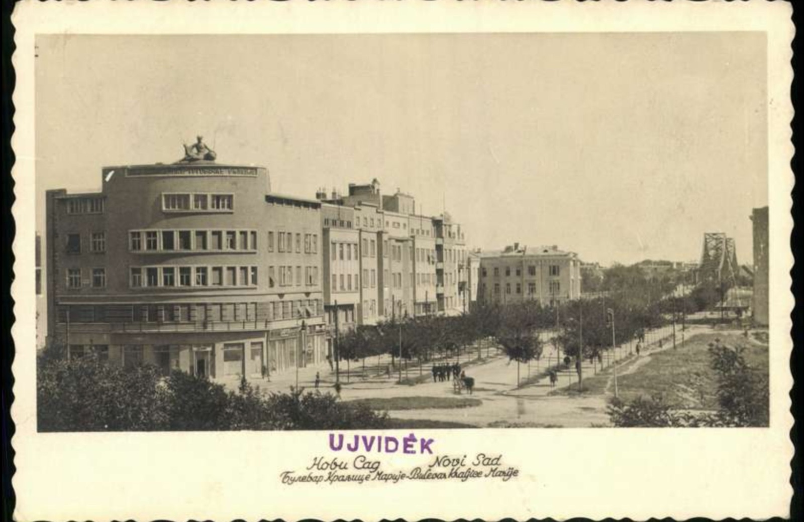 Queen Mary Boulevard, Novi Sad, Restamped with Its Hungarian Name, 1919–1941