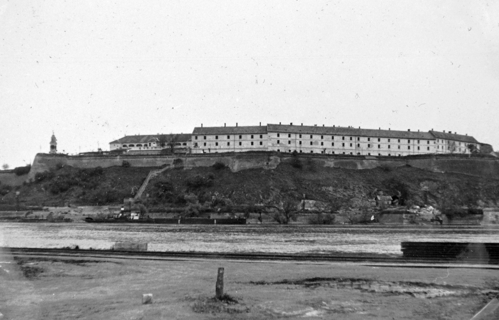 Petrovaradin Fortress from the Novi Sad Bank, 1942