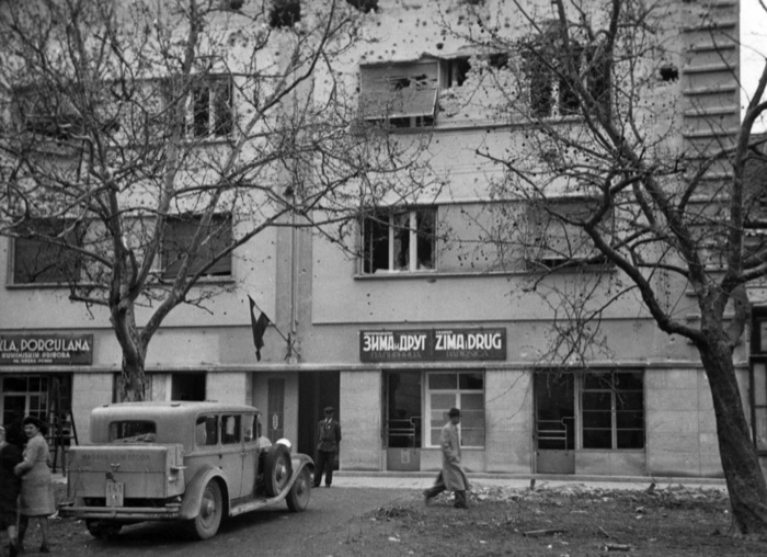Bullet-Scarred Building on Futoška Street, Novi Sad, 1941, Futak Street