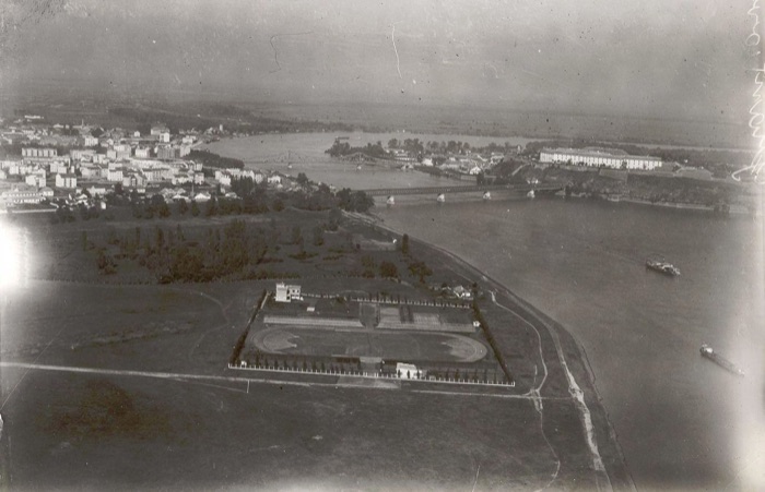 Đačko igralište from the air, The Pupils' Sports Ground, Novi Sad, 1936–1941