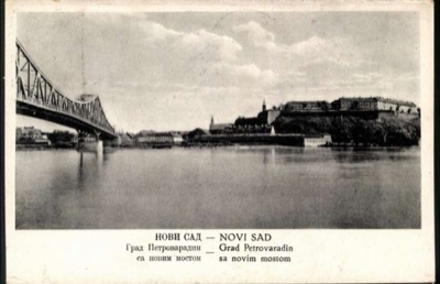 Petrovaradin Fortress and the New Bridge, by April 1941