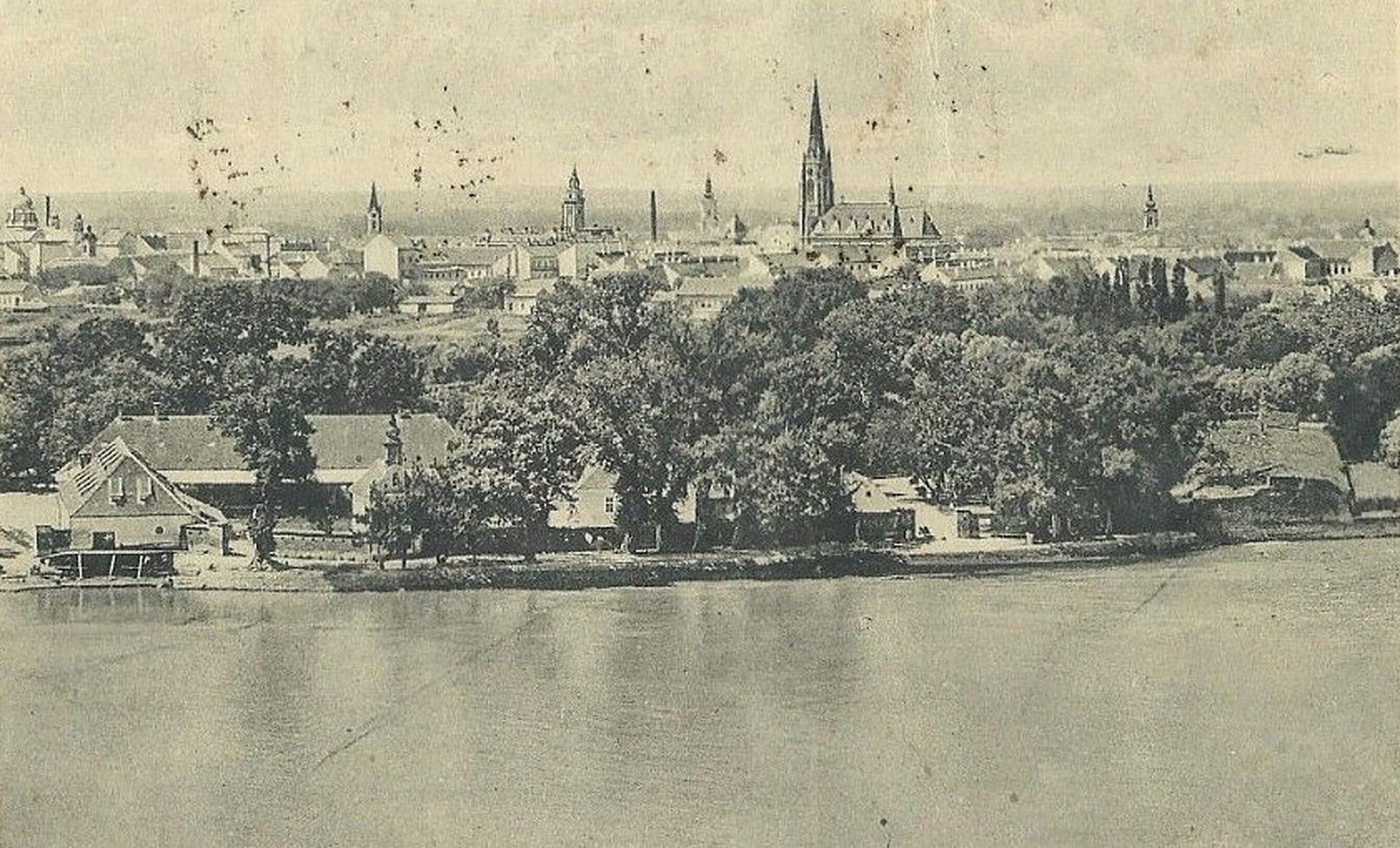 View from the Danube, Name of Mary Church, Novi Sad, 1924