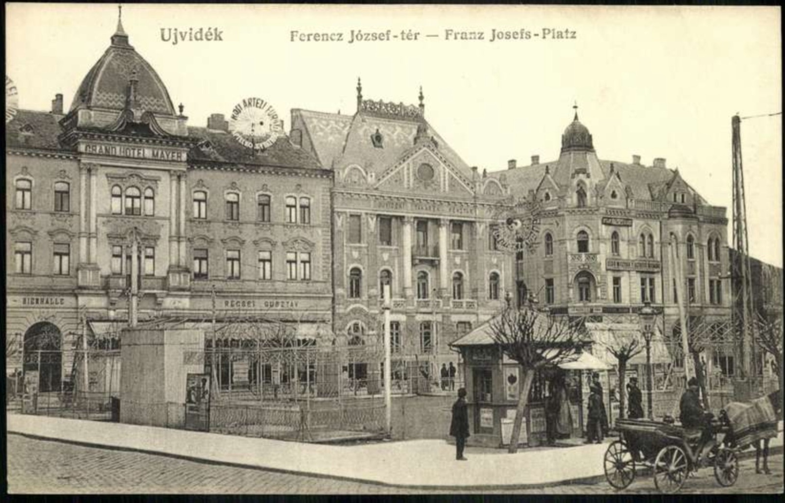 The Grand Hotel Mayer in winter, Novi Sad, 1896–1918