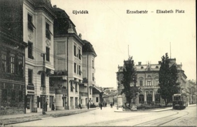 Elizabeth Square, looking toward the fountain, Elisabeth Square, Novi Sad, 1896–1918