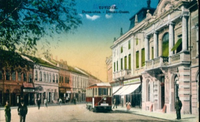 Duna Street, Novi Sad, with an Electric Tram, Dunavska Street, 1911–1918