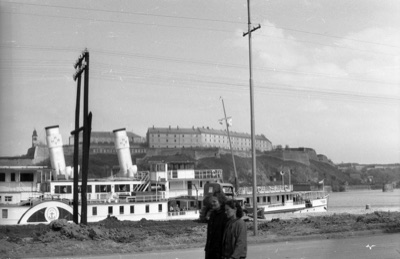 A Paddle Steamer Moored Below Petrovaradin Fortress, 1965