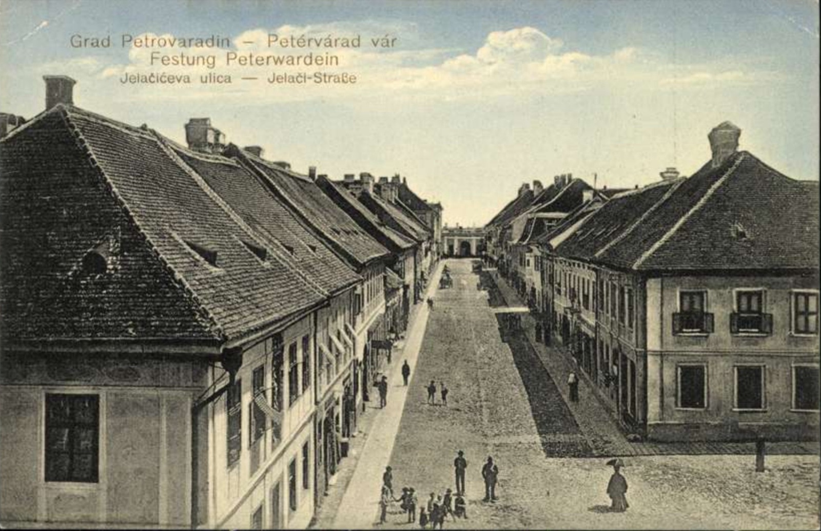 An Elevated View Down Jelačić Street, Inside Petrovaradin Fortress, Novi Sad, 1896–1918