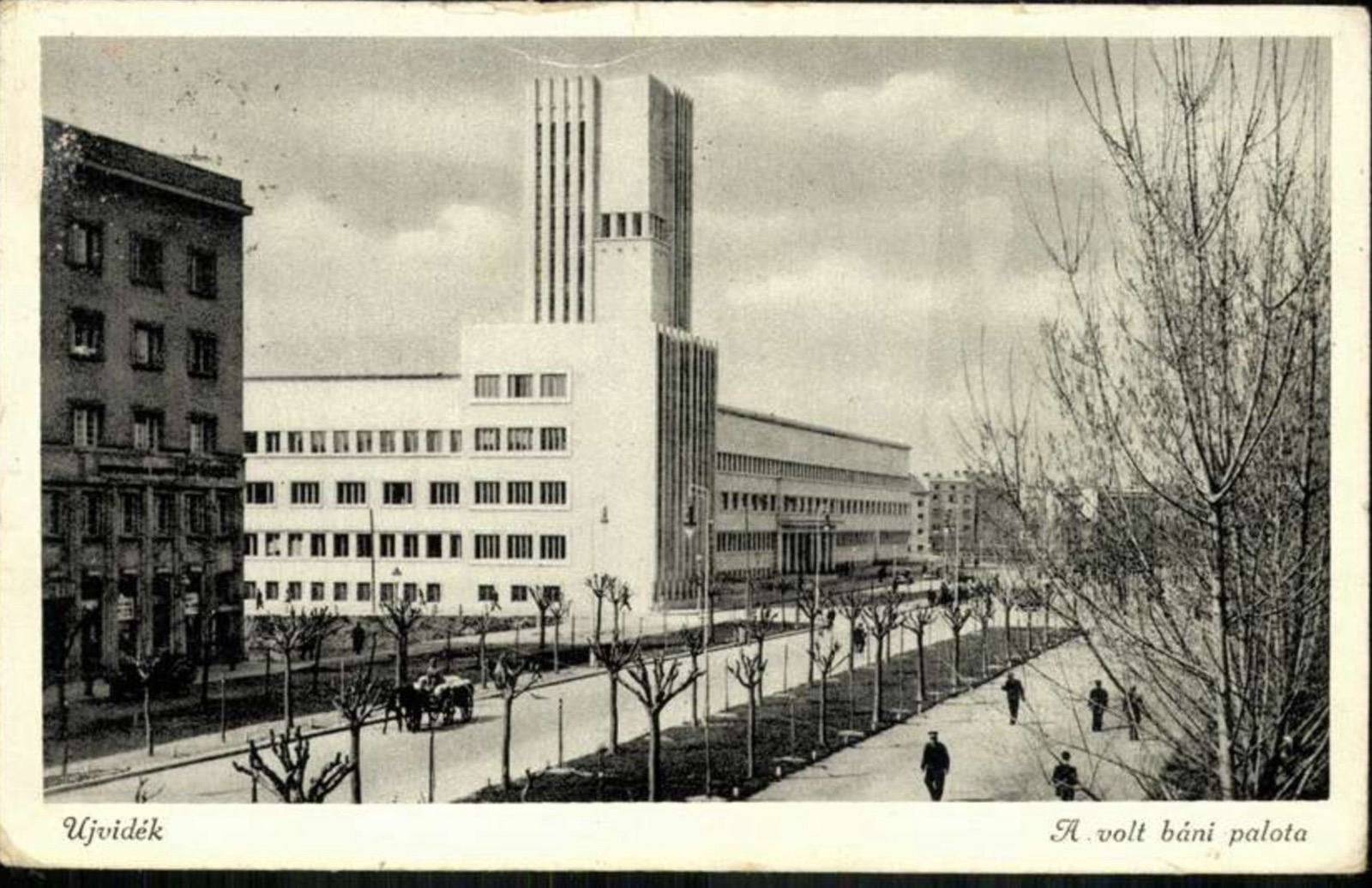 The former Ban's Palace, along the avenue, Banovina Palace, Novi Sad, by July 1941