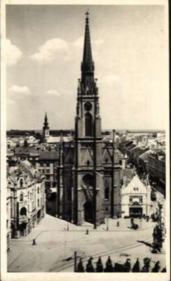 The Catholic Parish Church from Above, Novi Sad, Name of Mary Church, 1941–1945