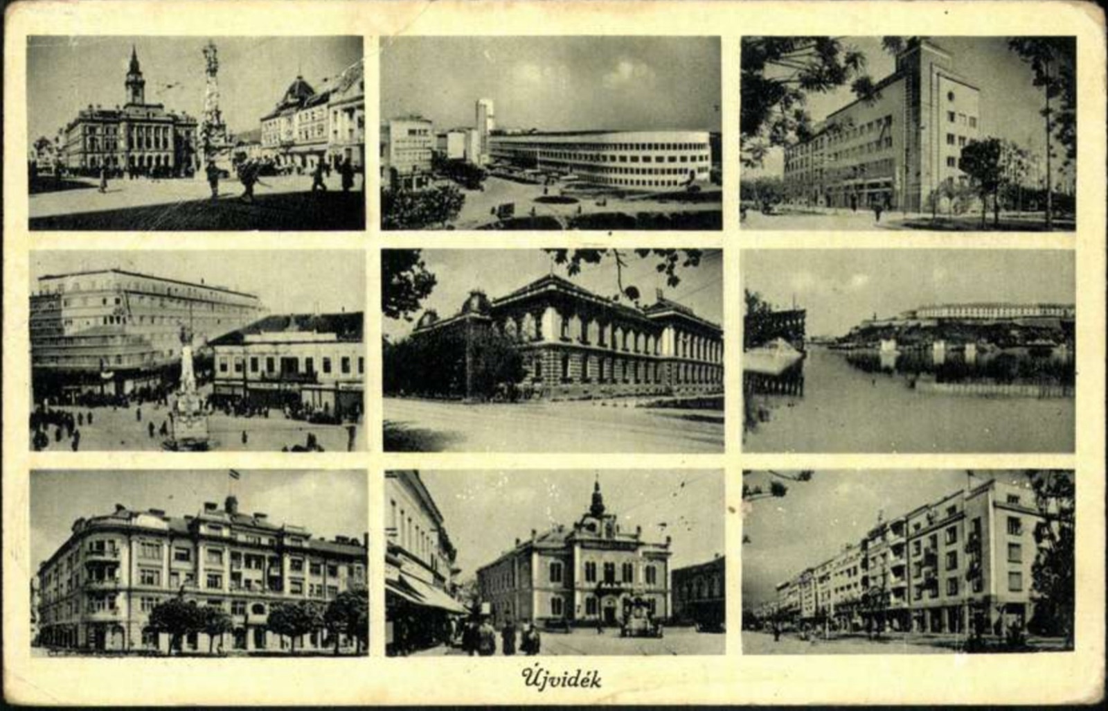 Novi Sad in Nine Views: City Hall, Banovina Palace and Riverfront, Town Hall, 1941–1945