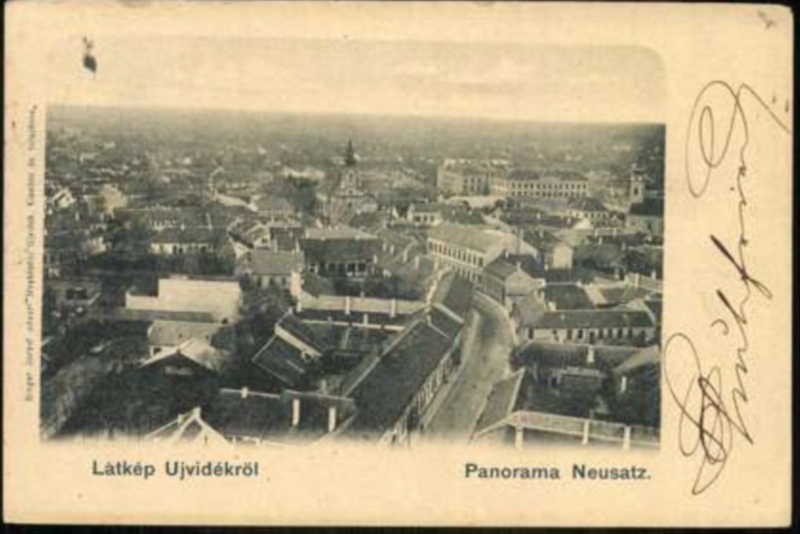Panorama of the City, a Road Curving Through the Rooftops, Novi Sad, by August 1901