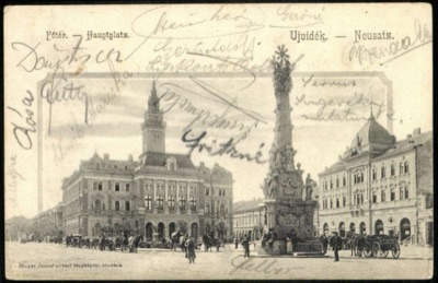 The Main Square, Novi Sad, Published by Stöger József, Liberty Square, 1896–1918
