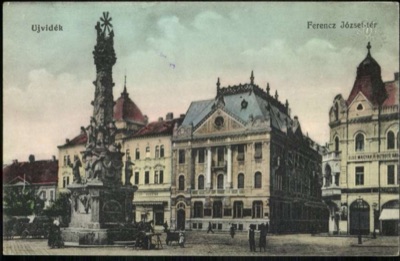 The Holy Trinity column on Franz Joseph Square, Novi Sad, 1896–1918