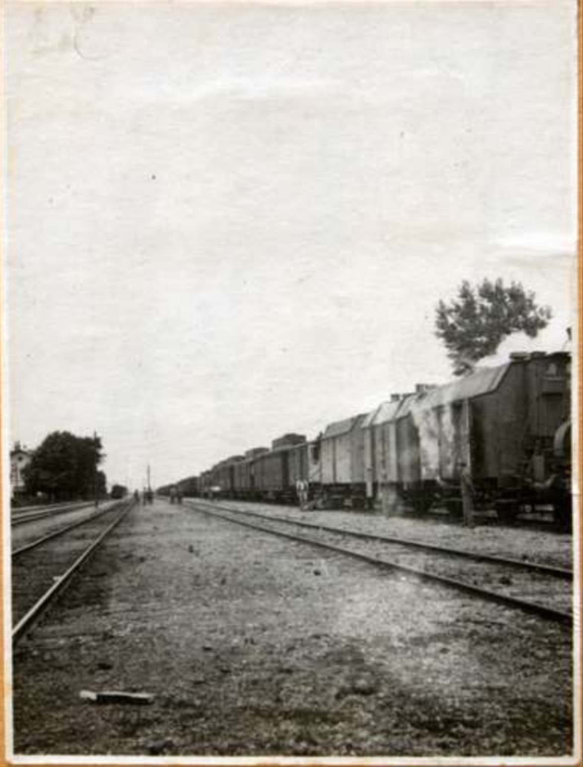 A Military Bath Train at Petrovaradin, a Lower Angle View, Novi Sad, 1917