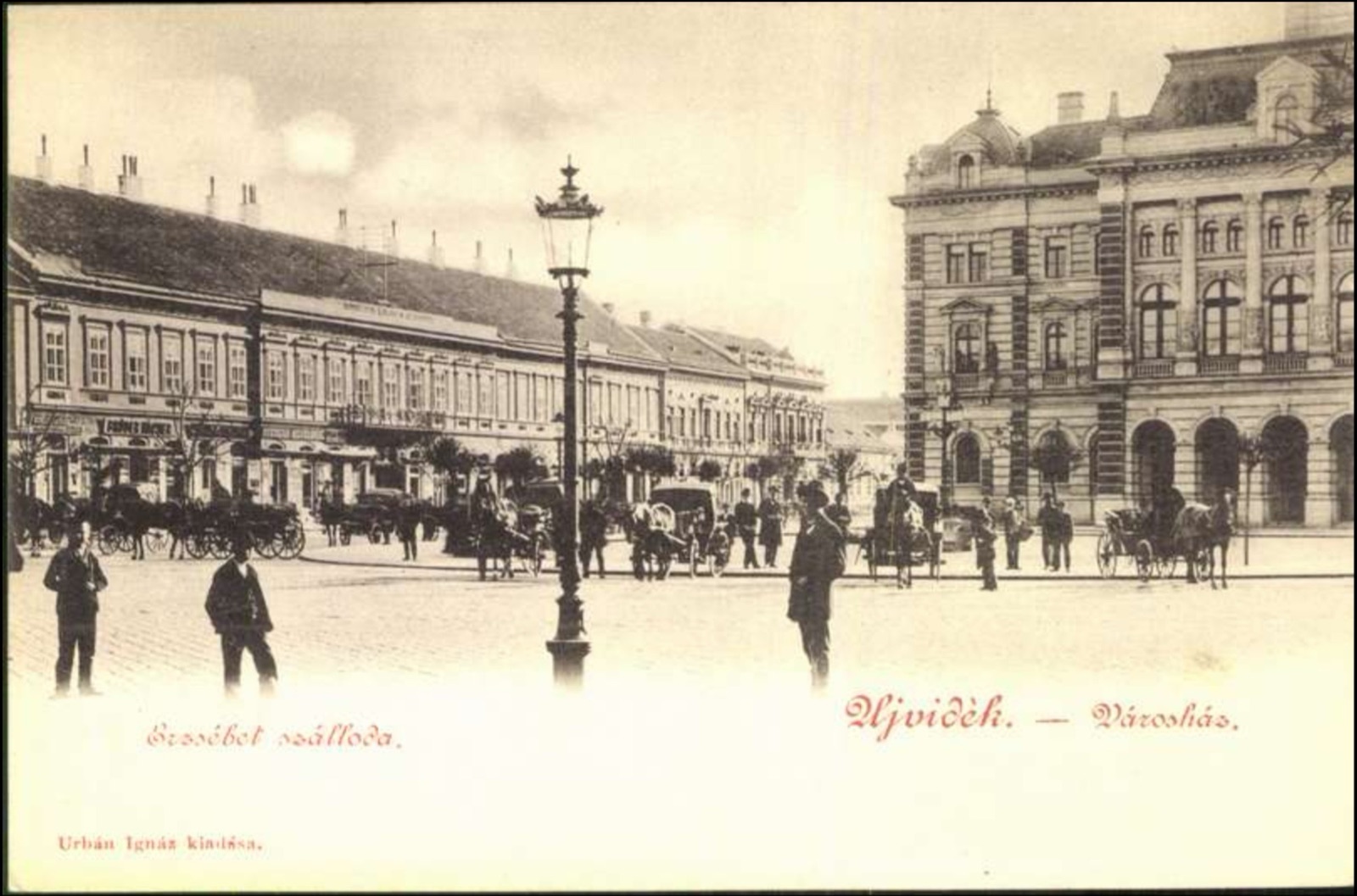 The Elizabeth Hotel and the Town Hall square, Novi Sad, 1896–1918