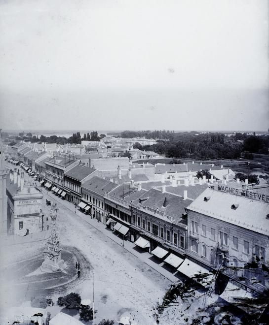 The street under snow, Zmaj Jovina Street, Novi Sad, 1904